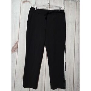 DKNY‎ Black Belted Cropped Trouser Pants Women's Size 6